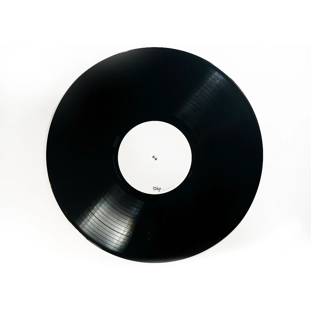 Plain White Label Vinyl Record